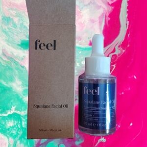 Feel Squalane Facial Face Oil 30ml Glass Bottle Vitamin C Wrinkle Reduction Oil
